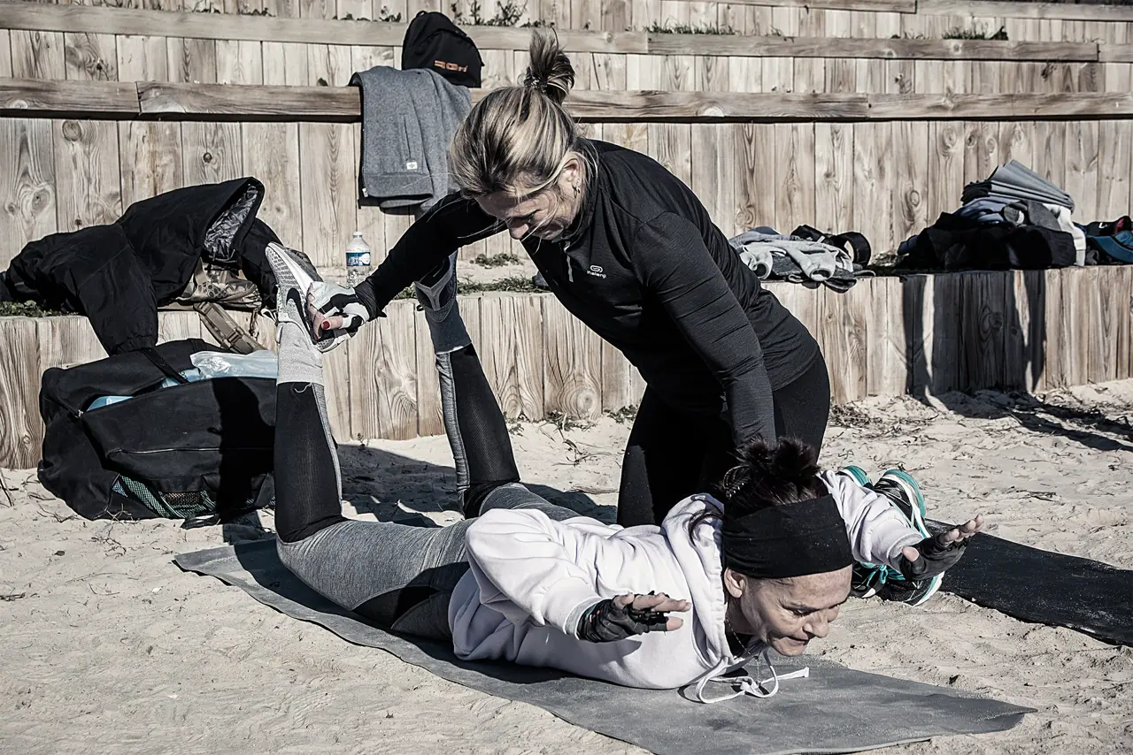 Accompagnement et progression pendant une séance Strong Body Factory