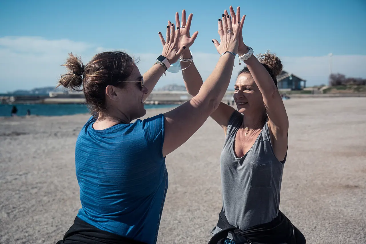Encouragement entre participantes Urban Training